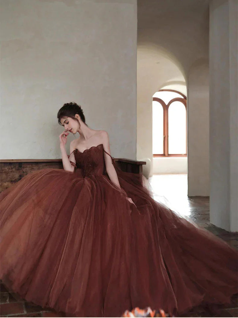 Glamouröses A-Linien Ballkleid mit Spaghettiträgern aus Tüll, Kleid zum 16. Geburtstag Y7176