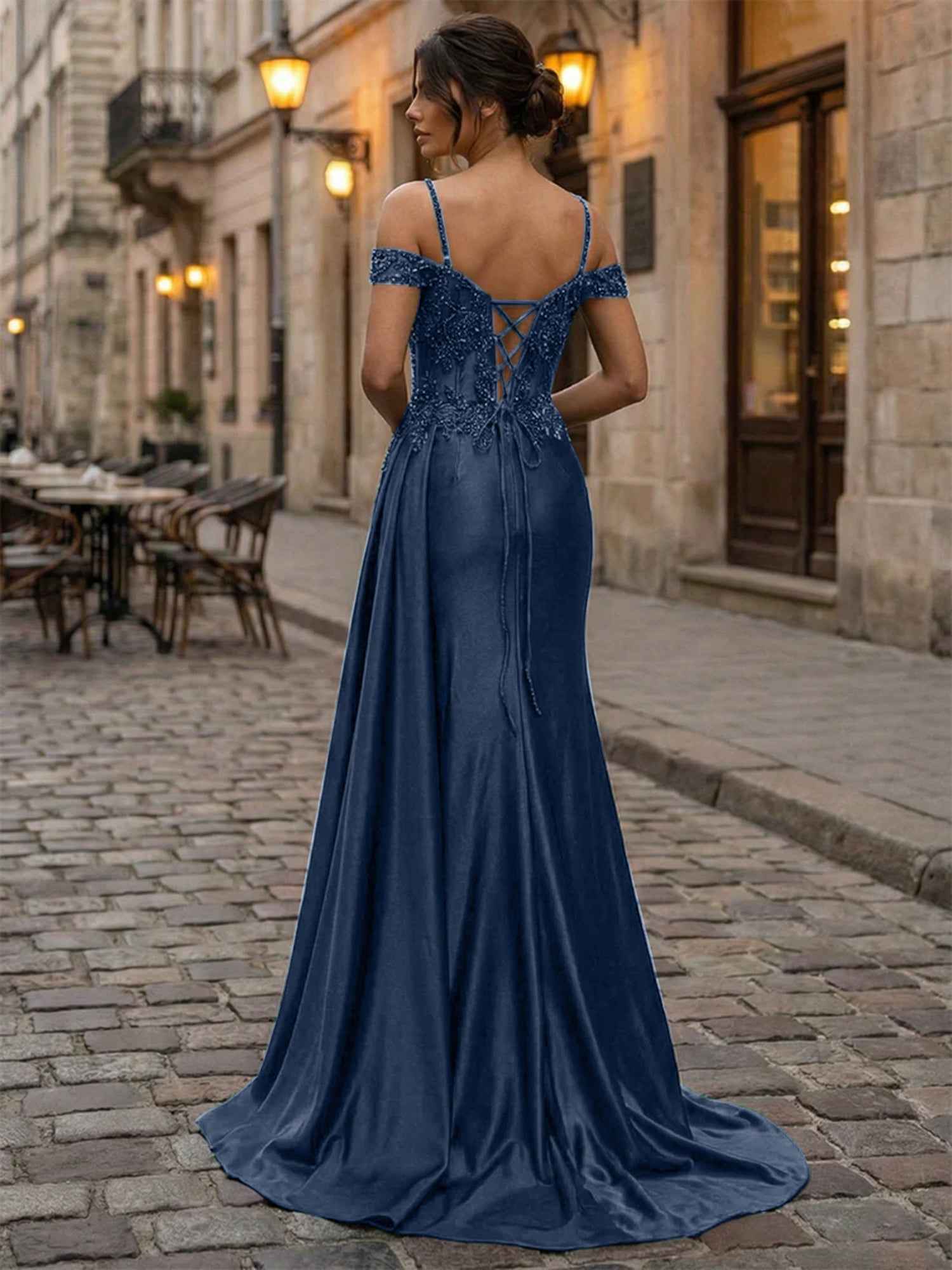 Emerald Green Beaded Satin Corset Long Prom Dress With Sheer Bodice