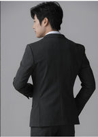 Fato de Smoking Masculino Slim Fit 3 Peças para Casamento e Noite Formal