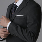 Fato de Smoking Masculino Slim Fit 3 Peças para Casamento e Noite Formal