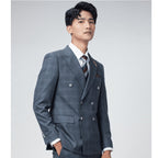 Costume Homme Slim Fit Double Boutonnage Style Coréen pour Mariage Taille Grande