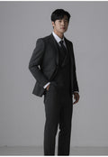 Fato de Smoking Masculino Slim Fit 3 Peças para Casamento e Noite Formal