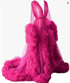 Thin mesh maternity wear long skirt photo studio clothing, sexy morning robe