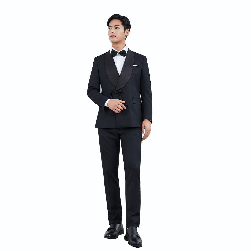Robe de soirée de mariage personnalisée, costume haut de gamme pour homme, costume de banquet sur mesure, costume pour homme, costume masculin