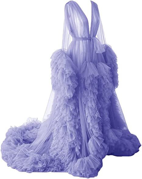 6120#Thin mesh maternity wear long skirt photo studio clothing, sexy morning robe