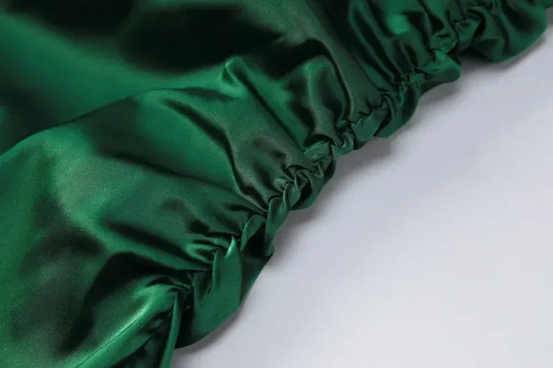 Vestido de Baile Sereia Verde Esmeralda, Vestido de Noite Sedutor Y1829