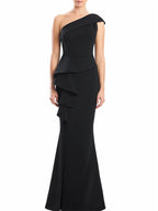 One Shoulder Floor Length Trumpet Mermaid Gown For Mother Of The Bride