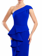 One Shoulder Floor Length Trumpet Mermaid Gown For Mother Of The Bride
