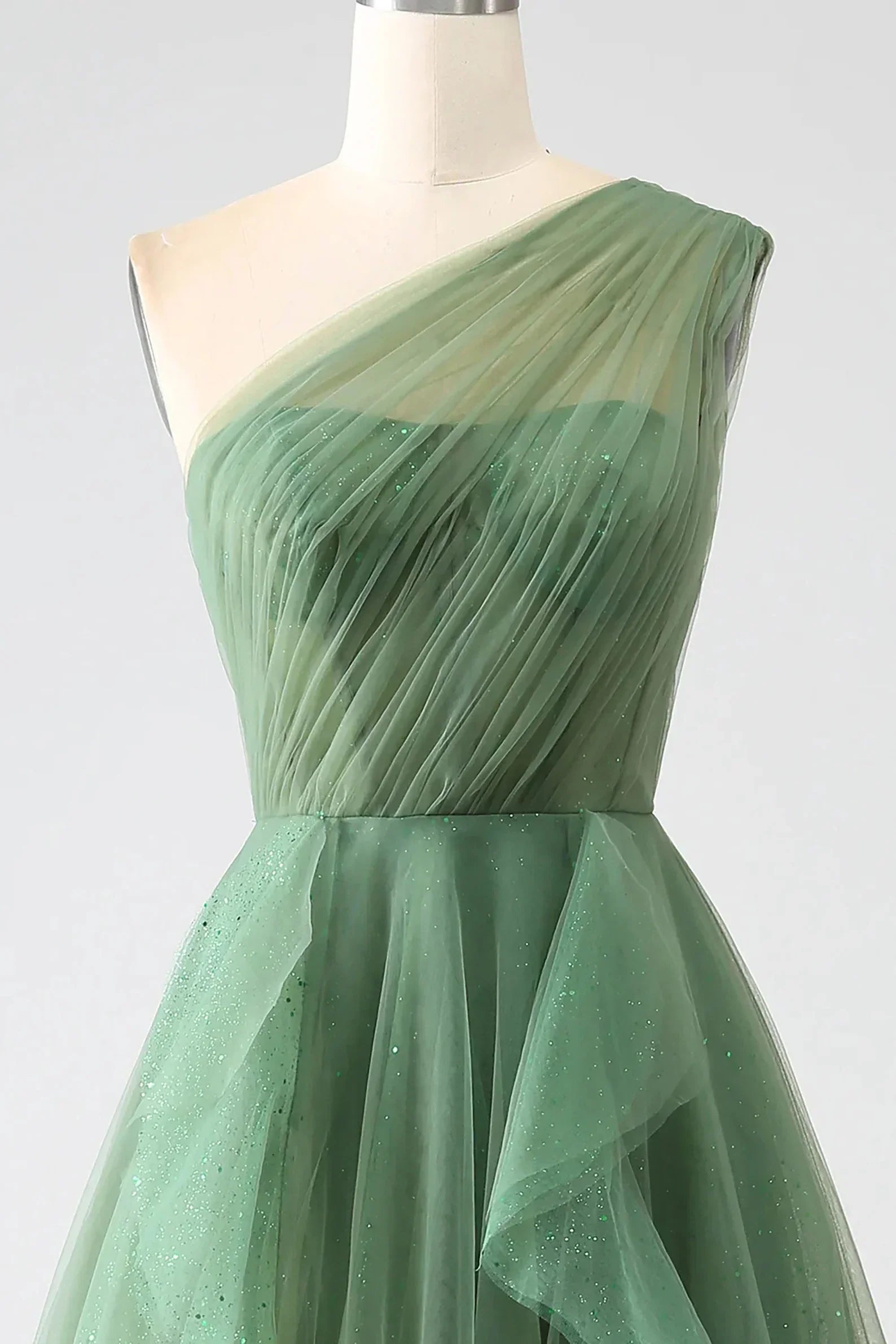 One Shoulder Prom Dress A Line Evening Dress SYP183