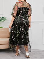 Mother Of The Bride A Line Princess Dress With Tulle Embroidery