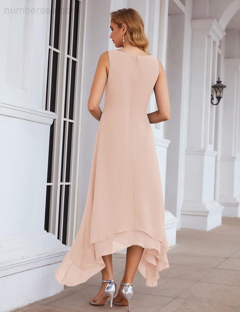 Vestidos de Noiva para Mães de Tamanho Grande em Chiffon com Casaco, Vestidos Formais para Casamento SEA28073