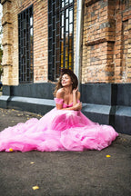 Pink tulle dress & Pink birthday dress 2025 SY035