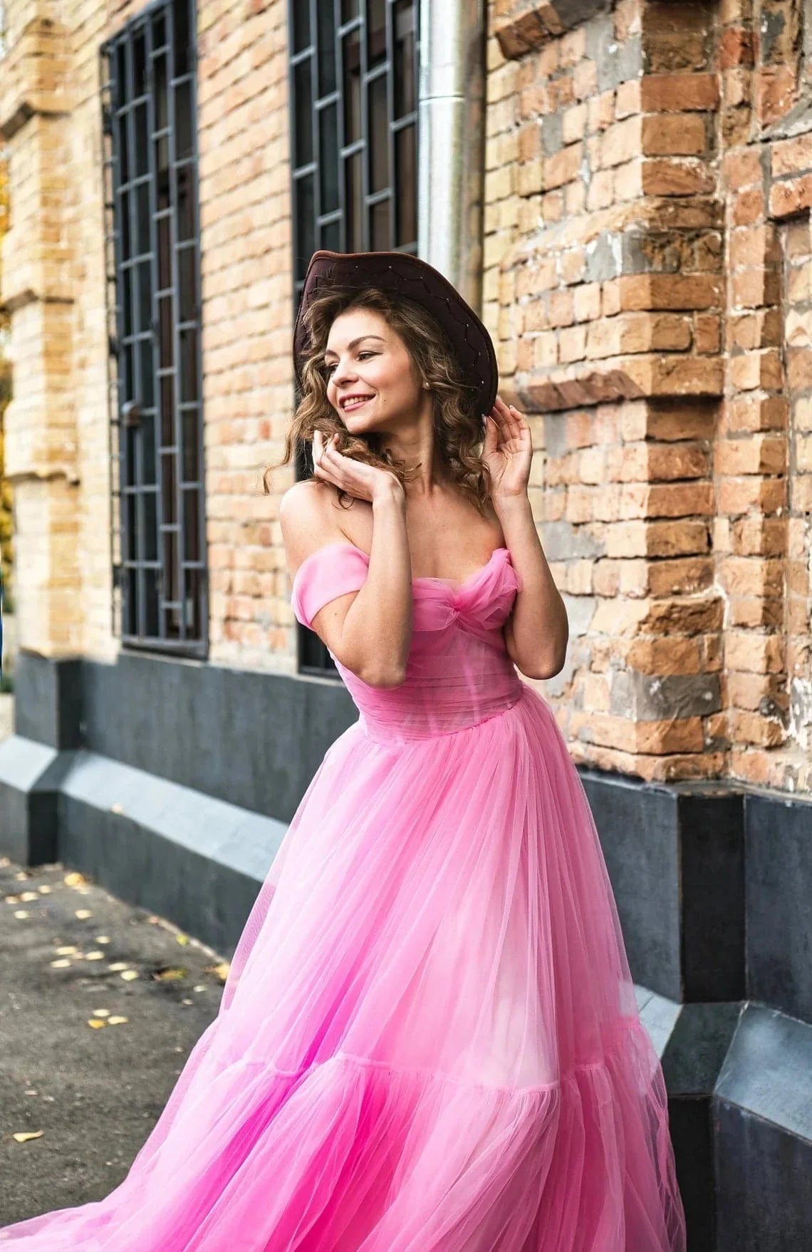 Pink tulle dress & Pink birthday dress 2025 SY035