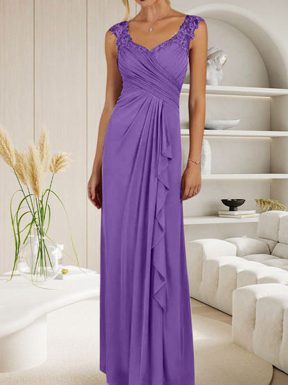 Champagne A-Line Sweetheart Neckline Pleated Mesh Dress