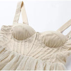 A line Sweetheart Sparkling Tulle Homecoming Dress