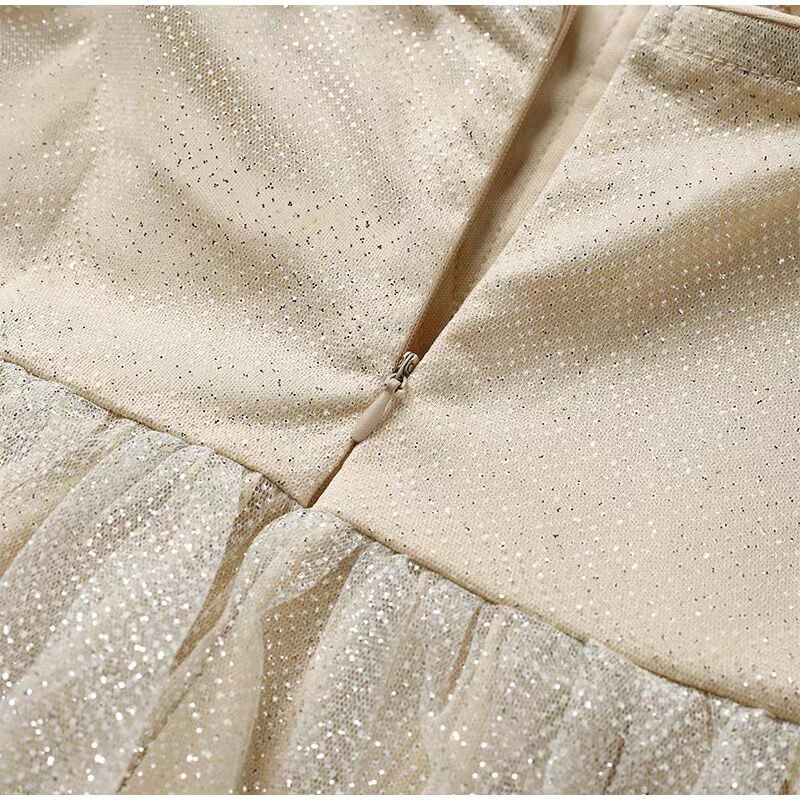 A line Sweetheart Sparkling Tulle Homecoming Dress