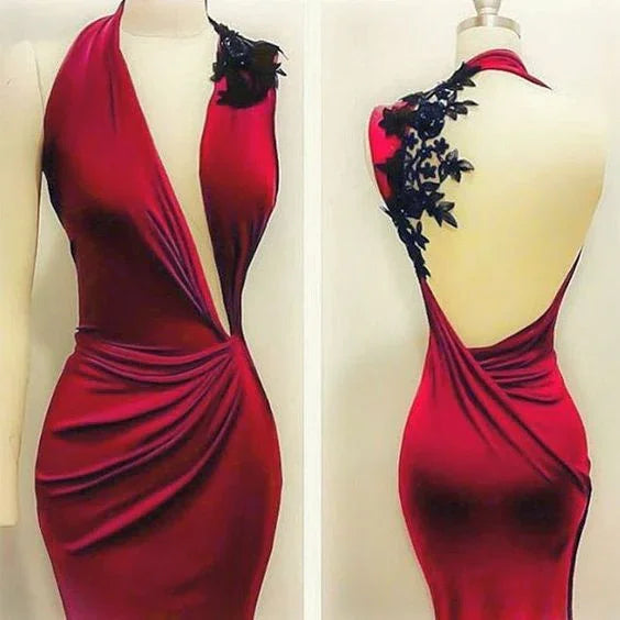 Abito da sera sirena, abiti da sera color bordeaux, abito da sera alla moda, abito da festa seducente, abito da sera su misura Y791