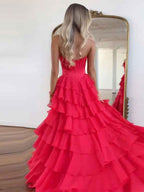 Yellow Strapless Satin Corset A Line Prom Dress