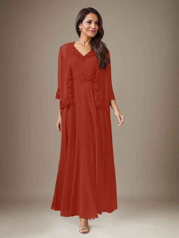 فستان شيفون برقشات لامعة على شكل حرف A بلون البرقوق