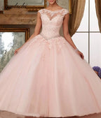 2026 Quinceañera-Kleider mit Herzausschnitt Elegantes Tüllkleid mit Applikationen Ballkleid Abschlussfeier Kleid Kleider für 15 Jahre