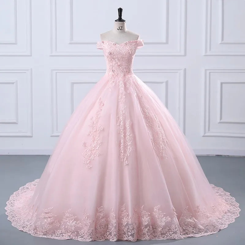 15 Vestidos de Quinceañera 2024 Elegantes con Hombros Descubiertos Foto Real Vestido de Gala Clásico para Fiesta Vestido para Niña de 15 Años Personalizado