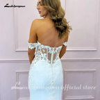 Customized Off The Shoulder Bridal Gown For Women Wedding Party Dress