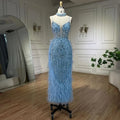 Serene Hill White Mermaid Beaded Wedding Evening Gown For Women