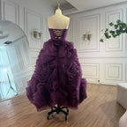 Serene Hill 2025 Purple Strapless Custom Princess Evening Dress for Women