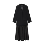 2025 New Women Fashion Dress Splicing Blazer Long Dresses Long Sleeve Office Chic Dresses For Women Spring Autumn Dress