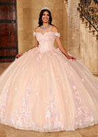 Königsblaue Charro-Quinceañera-Kleider Ballkleid Schulterfrei Tüll Blumen Puffig Mexikanische Süße 16 Kleider 15 Jahre Maßgeschneidert