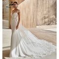 RoyceBridal Cap Sleeve Lace Mermaid Wedding Dress Custom Bridal Gown