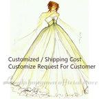Custom Satin Wedding Dress With Lace Appliques For Women