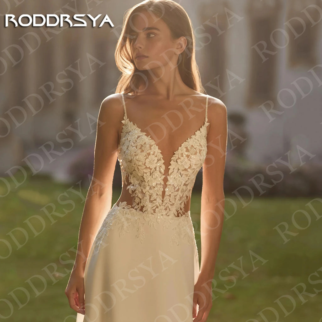 Boho Wedding Dress A Line Lace V Neck With Detachable Cape Custom Bridal Gown