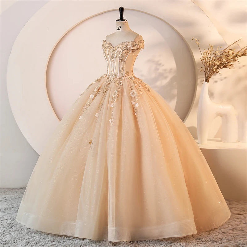 Cheap 15 Quinceanera Dresses Ball Gown Classic Lace Party Dress Prom Gown 15 Year Old Dresses For Quinceanera Customized New