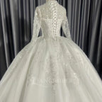 2026 Customized Ball Gown Wedding Dress Long Sleeve Plus Size Gown