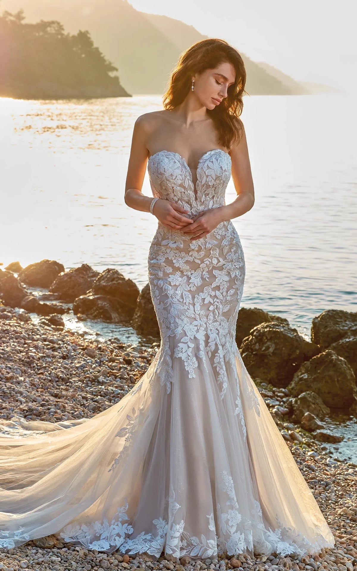 Lakshmigown Sweetheart Mermaid Wedding Dress With Lace And Tulle