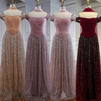 Vestido de Noite de Luxo com Pérolas Cor-de-Rosa Árabes Engastadas e Capa LA72922