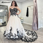 Custom Sleeveless Sweetheart Plus Size A Line Tulle Bridal Wedding Dress