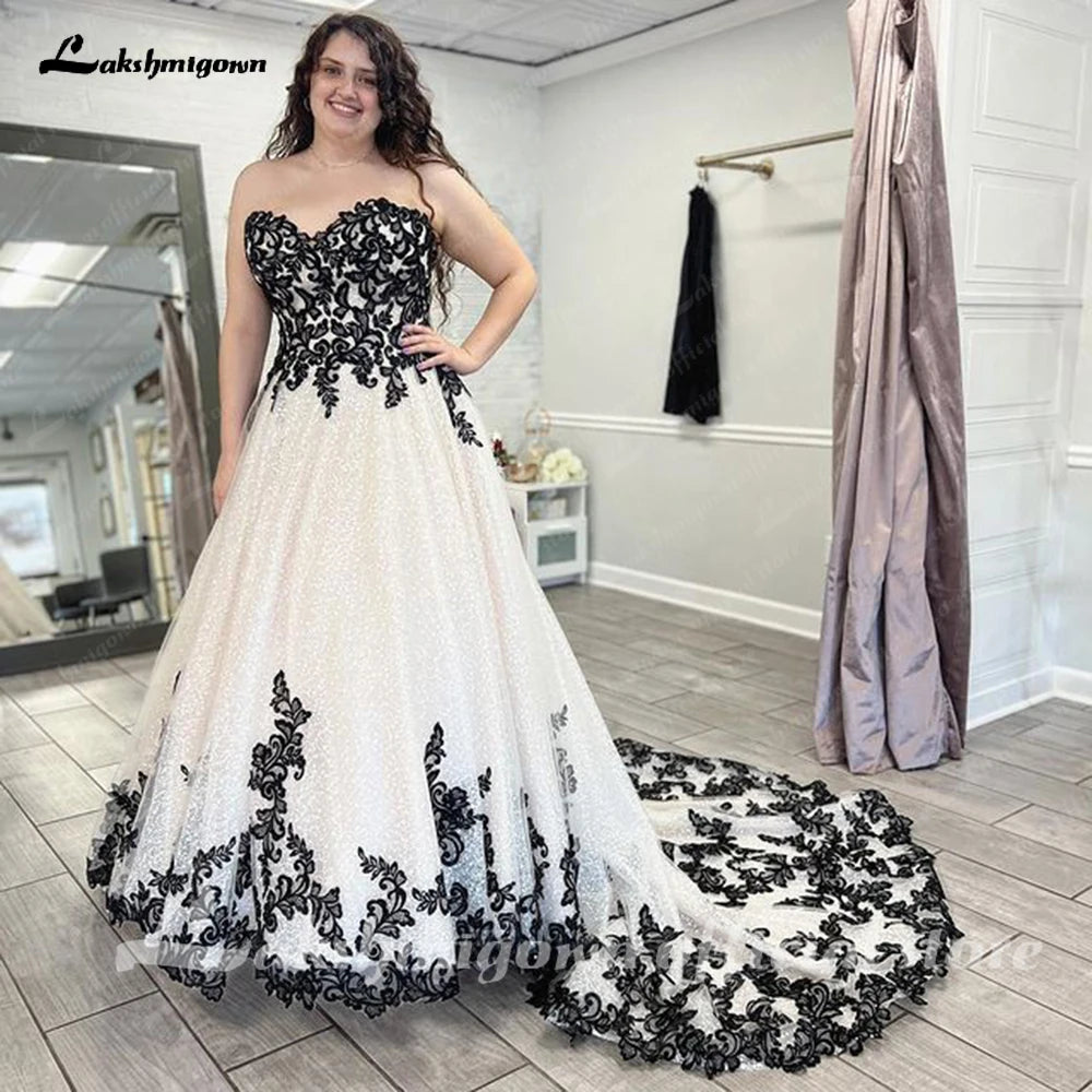 Custom Sleeveless Sweetheart Plus Size A Line Tulle Bridal Wedding Dress