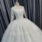 2026 Customized Ball Gown Wedding Dress Long Sleeve Plus Size Gown