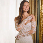 Custom Off Shoulder Mermaid Wedding Dress Lace Appliques Bridal Gown