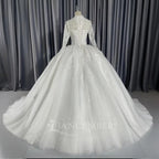 2026 Customized Ball Gown Wedding Dress Long Sleeve Plus Size Gown