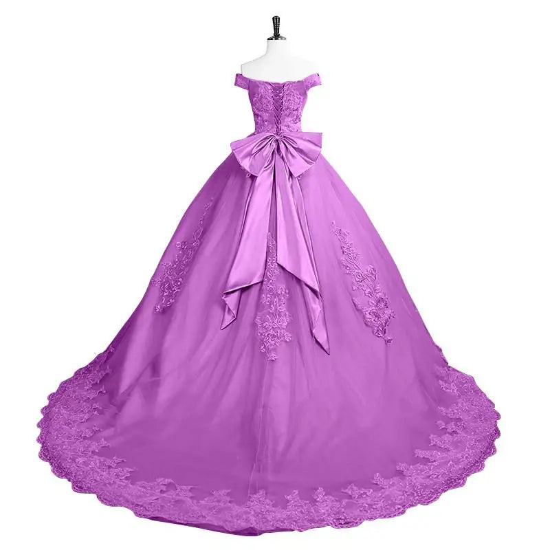 15 Robes de Quinceañera 2024 Élégantes Dénudant Les Épaules Vraie Photo Robe de Bal Classique Robe de Fête pour 15 Ans Personnalisée