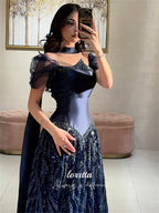 Lorrtta Maßgeschneidertes Kleid für besondere Anlässe Abendkleid Luxuskleid 2025 Sharon Glückliche Abendkleider Ballkleider فساتين سهرة