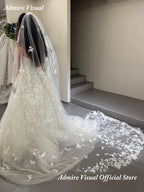 Mermaid Lace Wedding Dress Sweetheart Sleeveless Detachable Train