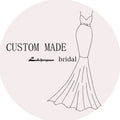 Custom Short V Neck Beaded Wedding Dress Above Knee Bridal Gown