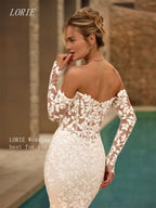 Lorie Luxury Mermaid Lace Applique Sweetheart Wedding Dress