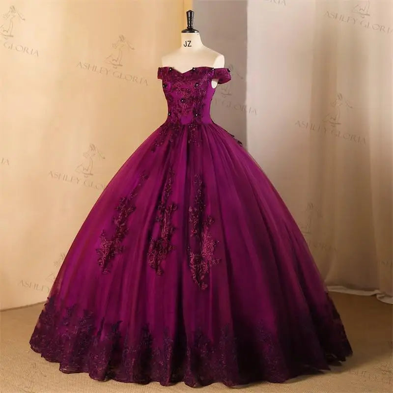 Robes de Quinceañera Ashley Gloria 2026, Robe de Balle Grande Taille Personnalisée