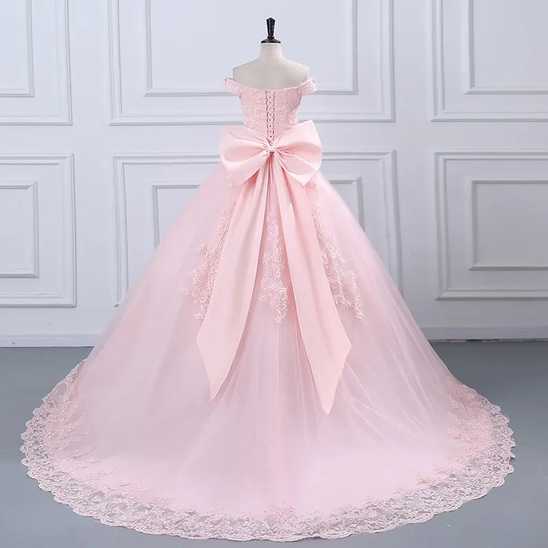 15 Vestidos de Quinceañera 2024 Elegantes con Hombros Descubiertos Foto Real Vestido de Gala Clásico para Fiesta Vestido para Niña de 15 Años Personalizado