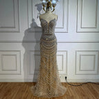 Serene Hill Custom Mermaid Beaded Pearl Evening Gown 2026